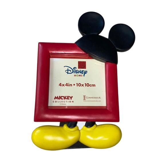 Disney Home Photo Frame Mickey Collection 4X4 10X10CM Connoisseur Y2K 2003 - Picture 1 of 4